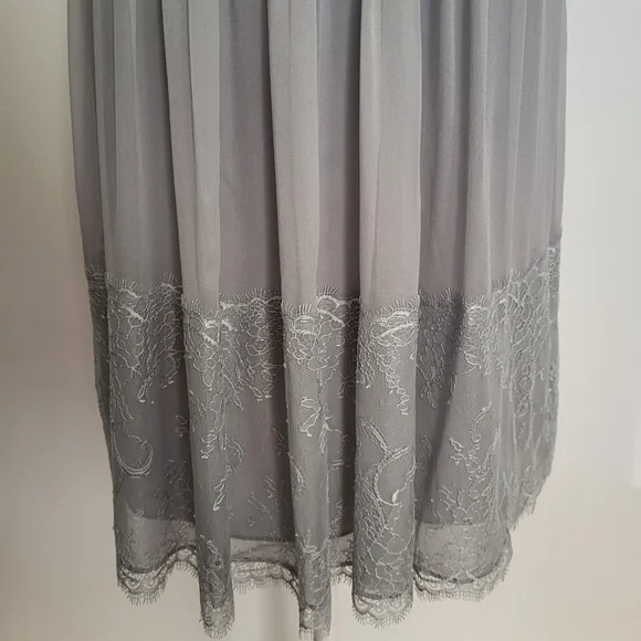 Ann Taylor Light Gray Midi Dress - Picture 8 of 11